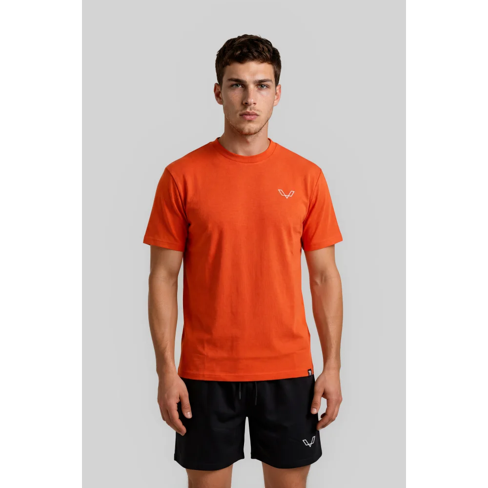 Essential Cotton Tee - S / Orange - T-Shirt