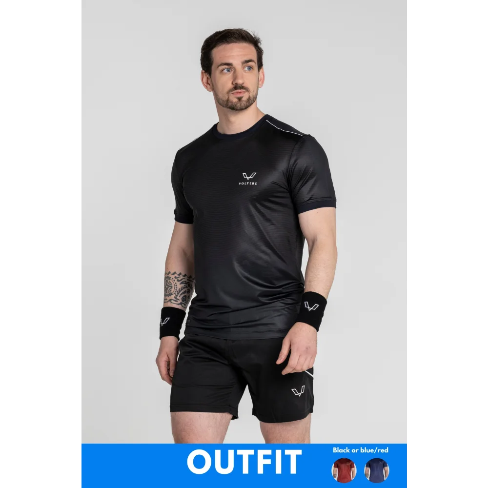 ’Excellence’ Black - 3-pcs Padel Clothing Outfit - Pack