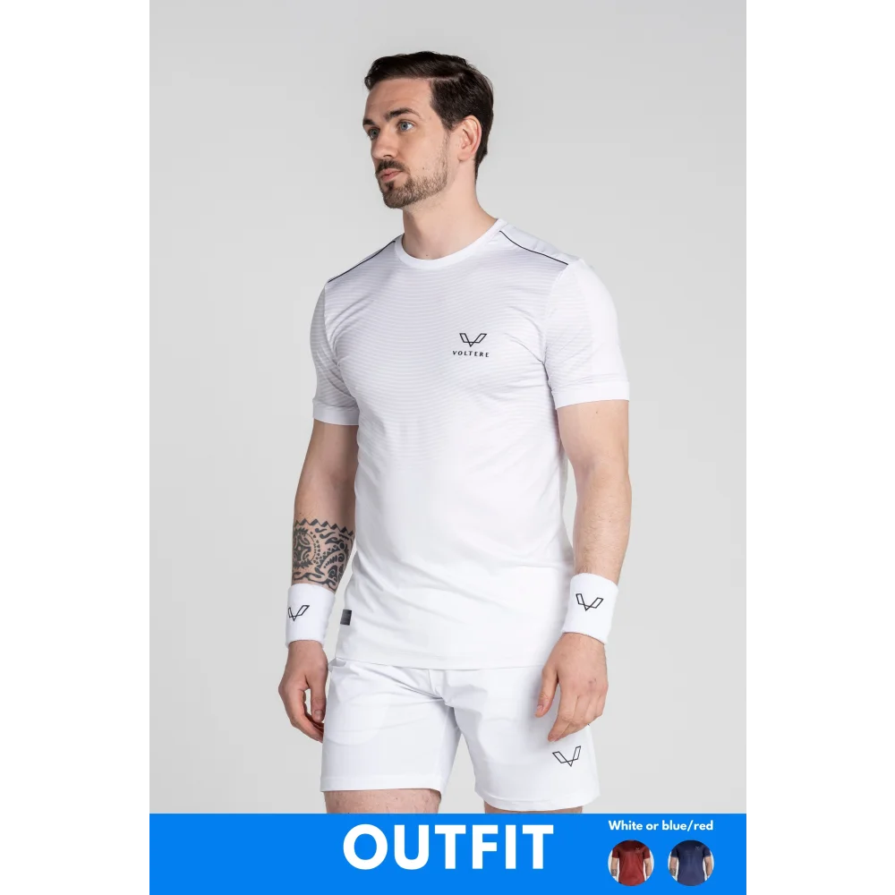 ’Excellence’ White - 3-pcs Padel Clothing Outfit - Pack