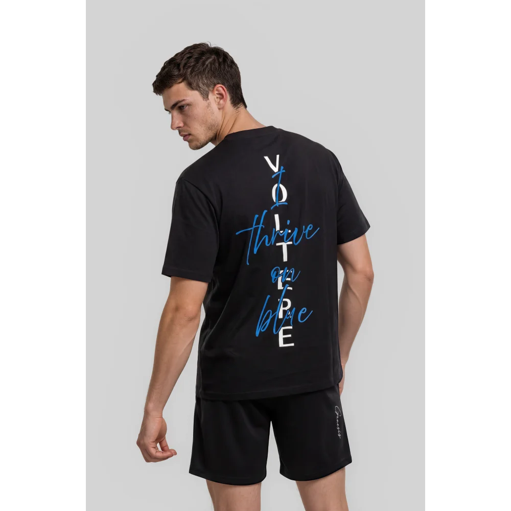 ’I Thrive On Blue’ Cotton Tee - T-Shirt