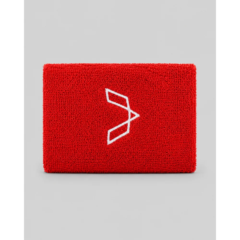 Premium Padel Wristbands (Pair) - Red / Long - Wristbands